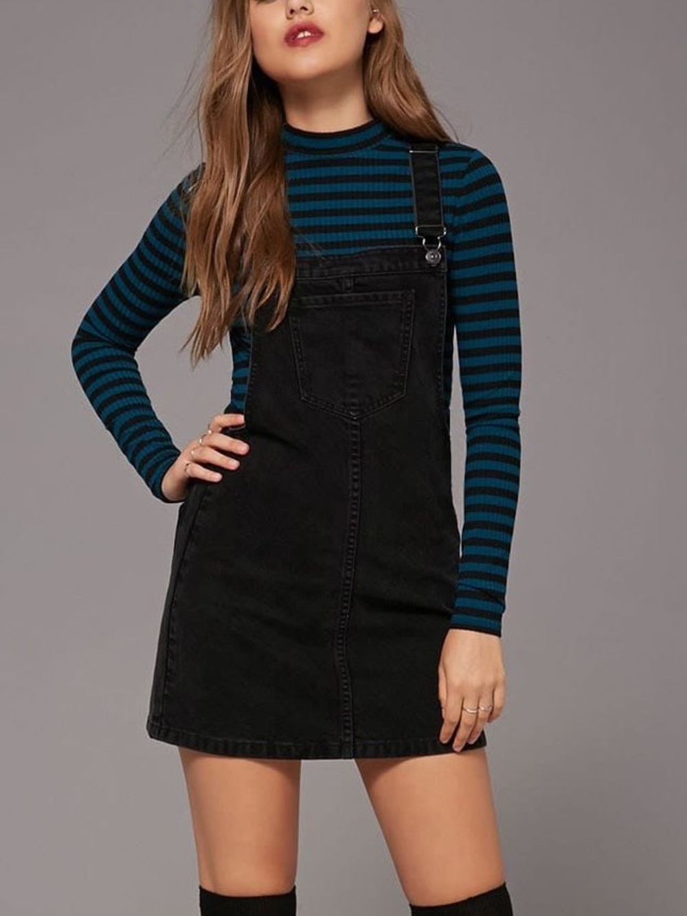 Forever 21 Overall Denim Dress
